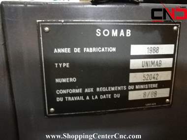 تراش سی ان سی دو محور تک ابزار SOMAB UNIMAB 400 ساخت فرانسه